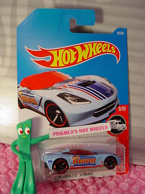 2017 i Hot Wheels '14 CORVETTE STINGRAY #20 blue/red;HWPD HW RESCUE  Case B