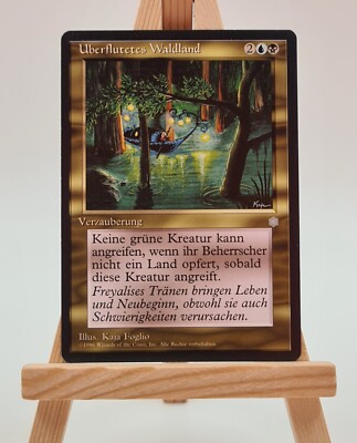 Überflutetes Waldland Eiszeit Magic Karte MTG deutsch (Flooded Woodlands)