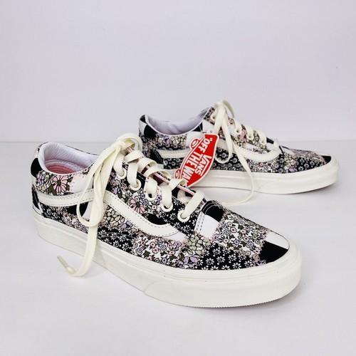 checkered floral vans