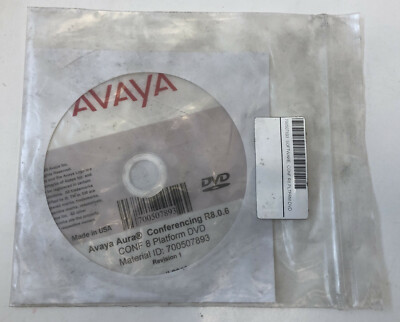 Avaya Aura Conferencing R8.0.6 700507893 SOFTWARE CONF 8 Platform DVD NEW
