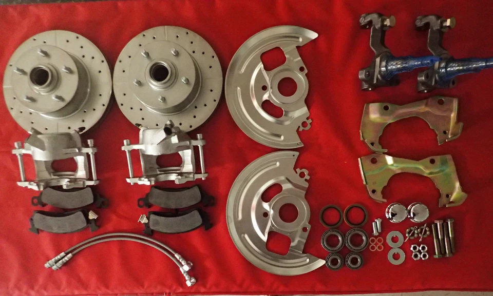 Комплект для переделки переднего дискового тормоза кузова Chevrolet Nova 1968-1974 A F X тормоза - Изображение 2 из 4