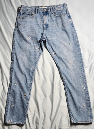 Pacsun Jeans Damen Größe 34 x 32 Slim Taper Mushroom Daisy High Rise Blau Hose