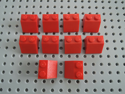 Lego 10 x Dachstein Schrägstein 3039 rot  2x2 45°