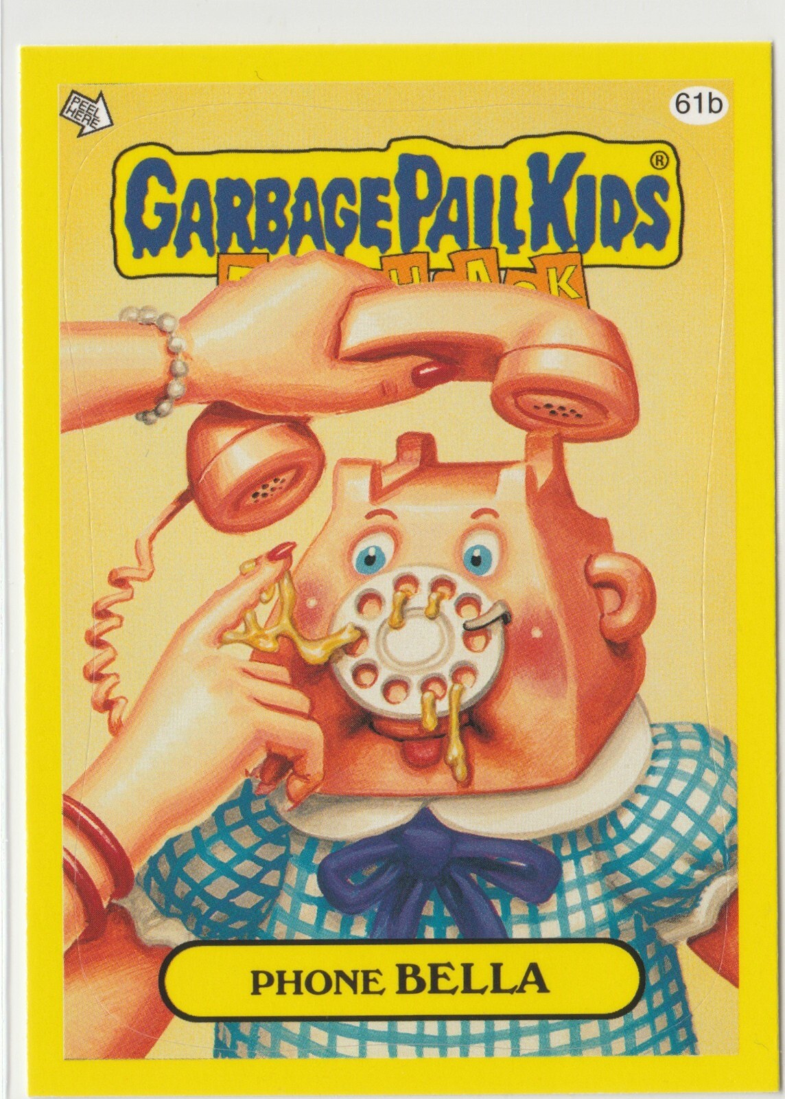 Bella #61b Garbage Pail Kids 2011 Flashback Series 3 FB3 Phone Card