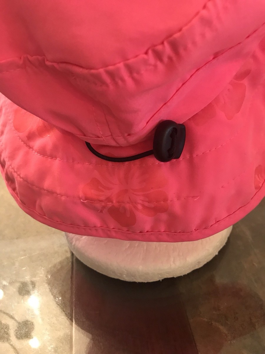 Chapeau Bucket Rose Pour Enfant Zone - Protection Solaire UPF 50+, Avec Cordon