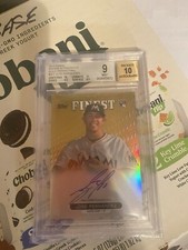2013 Topps Finest - Jose Fernandez Rookie Auto Gold Refractor /50 Beckett 9