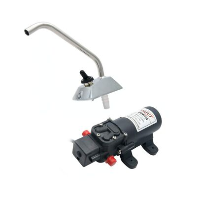 #ad #ad SAILINGFLO 12V Pressure Diaphragm Pump with 360° Spin Faucet Tap and Pressu $61.75