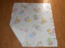 usa heart hot air balloon animals pastel hearts BABY LOVEY BLANKET retro VINTAGE