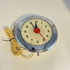 Art Deco Ingraham Sentinel Wafer Wall Clock by Henry Dreyfuss