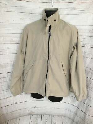 Chaps Ralph Lauren Men's Jacket Zipper Front Beige Color Size M
