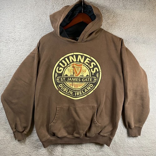 Vintage Guinness Beer Sz Large Hoodie 
