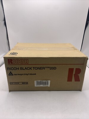 Genuine Ricoh Black Toner Type 20D 885154 New