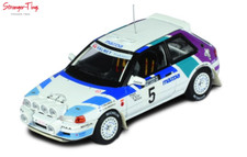 IXO Mazda 323 GTX #5 Mazda Rally Team Europe Lakes 1990 w/Lights T.Salonen 1/43