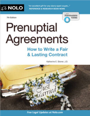 Prenuptial Agreements: How to Write a Fair  Lasting Contract - Paperback - GOOD