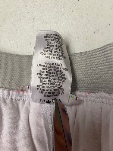 Piper Girls Skort Size M-(7-8) Pink/Silver/White, Layered, Elastic Waist - Picture 2 of 5