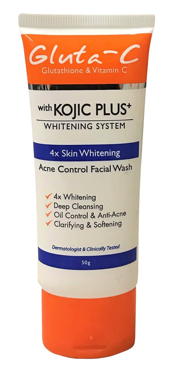 Gluta-C with Kojic Plus Lightening & Brightening Acne Control Face Wash 50g Gluta-C with Kojic Plus Lightening & Brightening Acne Control Face Wash 50g