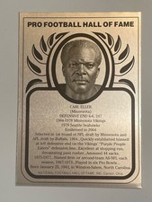 CARL ELLER Metallic HOF Plaque Card EX