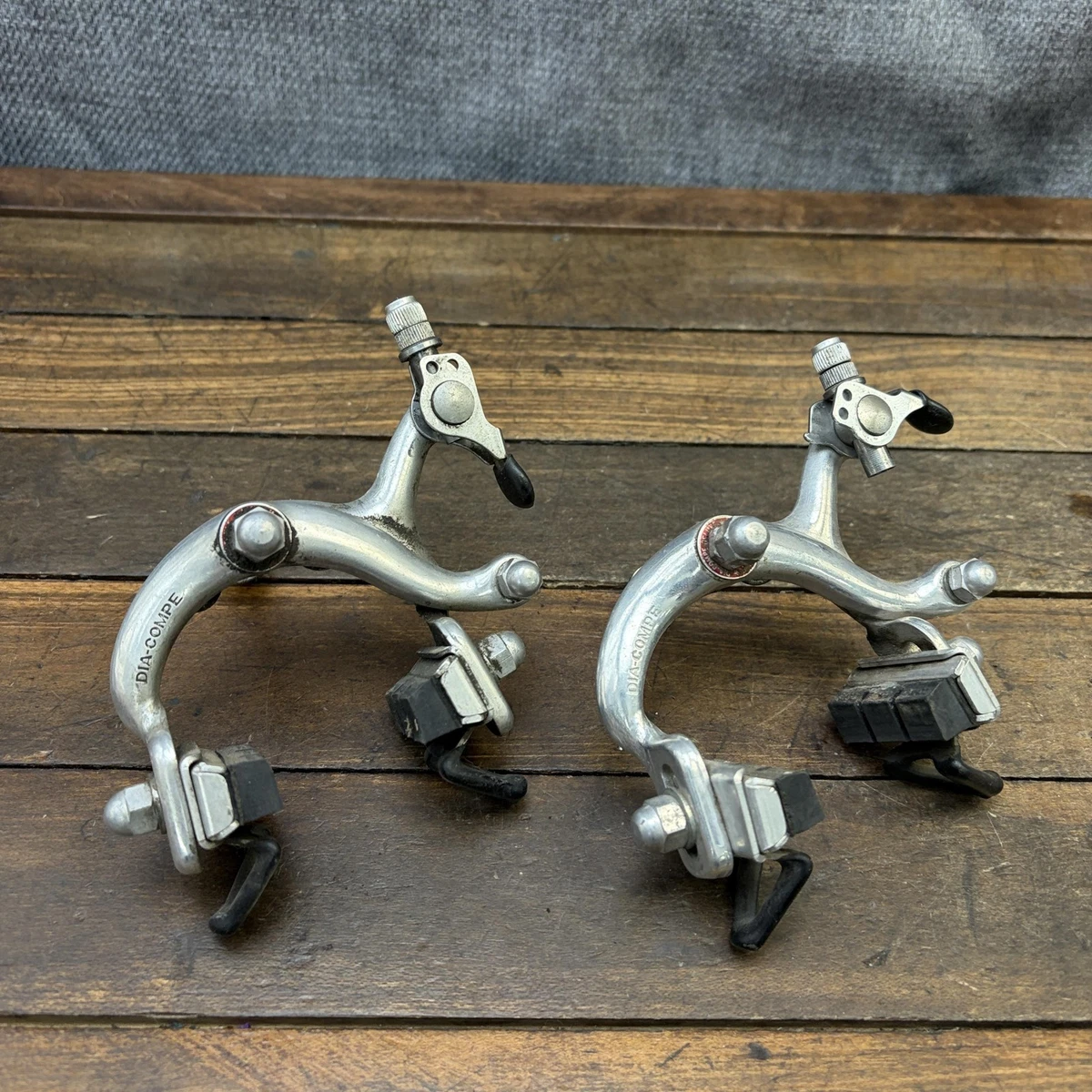 DIA COMPE GRAN Compe Aero Brake Levers GC07H Vintage Retro Road Bike White Hoods EUR 34,24 - FR