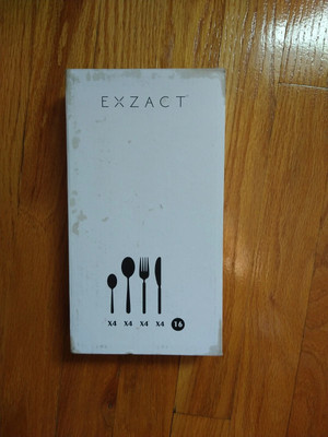 Exzact 16-teiliges Besteck/Silberbesteck Set