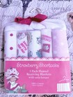 2008 Erdbeere Shortcake Empfangsdecken mit Satin Aufhänger