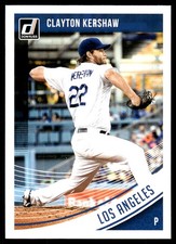 Clayton Kershaw 2018 Donruss #154 Los Angeles Dodgers FREE SHIPPING AutographDen