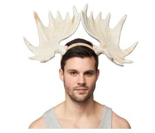 Moose Antlers Headband - Superlite - Natural Look - Costume Accessory - One Size