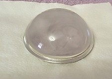 Vintage Clear Round Dome Magnifying Glass Paperweight 3 1/4   Desk Ornament
