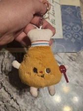 Chicken Leg Plush Keychain 