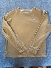 Lacoste Men's M Long Sleeve Sleepwear Brown Tan Made In Tunisia MSRP 55