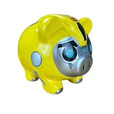 Transformers Bumblebee Piggy Bank 2014 Hasbro Yellow Ceramic Missing Plug Kidcor