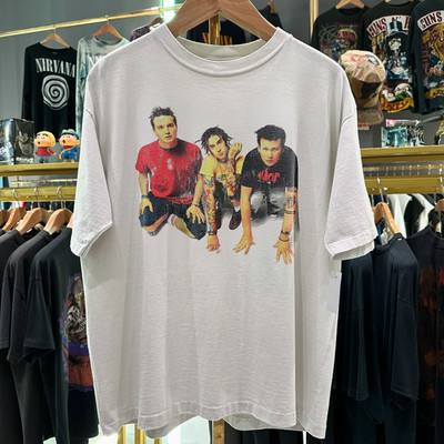 Y2K The Mark, Tom & Travis Show B182 Tour Washed T-Shirt White L