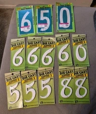 Hy-ko Products Aluminum / Reflective Plastic Mixed Lot Numbers