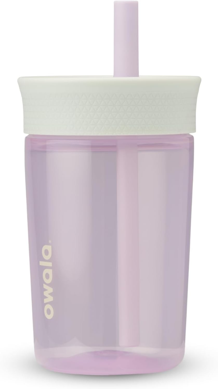 Owala Kids 15oz Insulated Tumbler, BPA-Free Spill-Resistant Straw Water Bottle