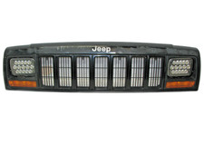 Jeep Cherokee Xj 97-01 Oem Black Grille Grill Front Header Panel Free Ship