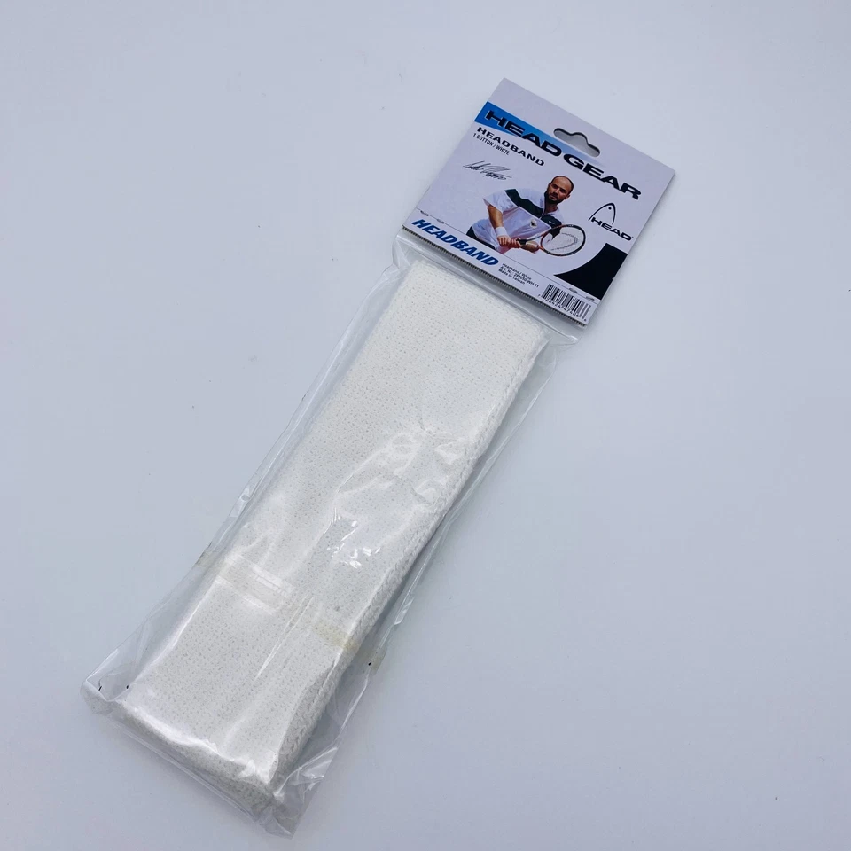 Vintage Head Andre Agassi Headband Sweatband Tennis 90s Y2K - Image 4 of 4