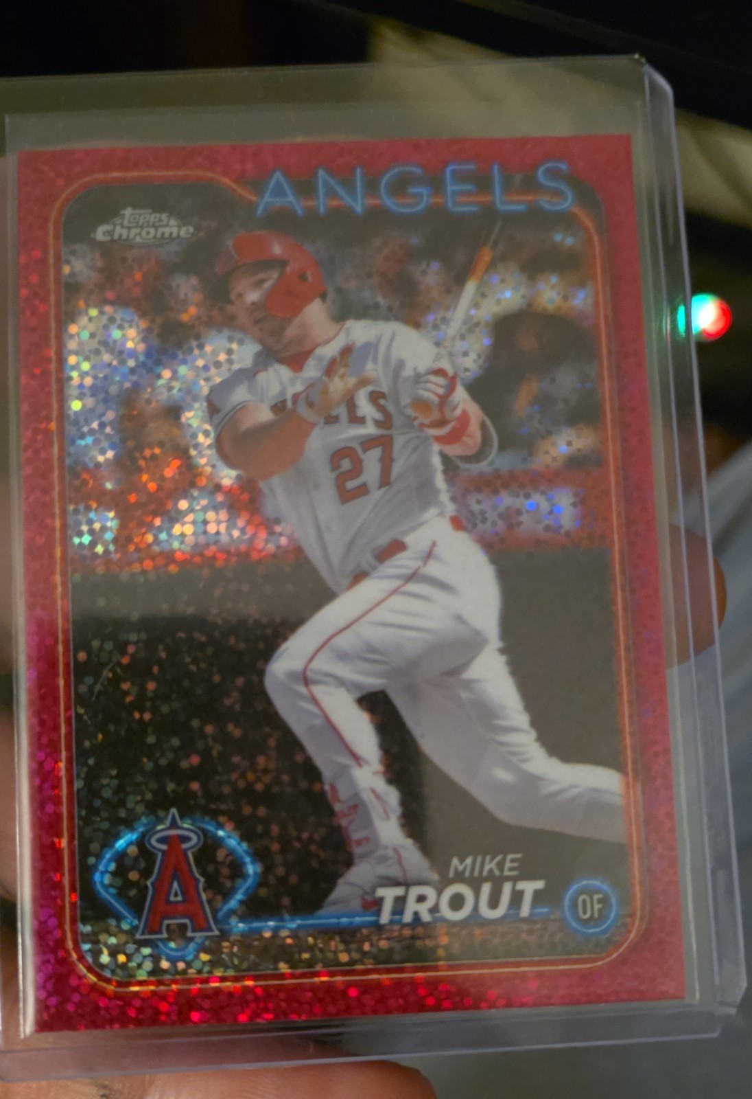 2024 Topps Chrome - Mike Trout #200 Magenta Speckle Refractor /350