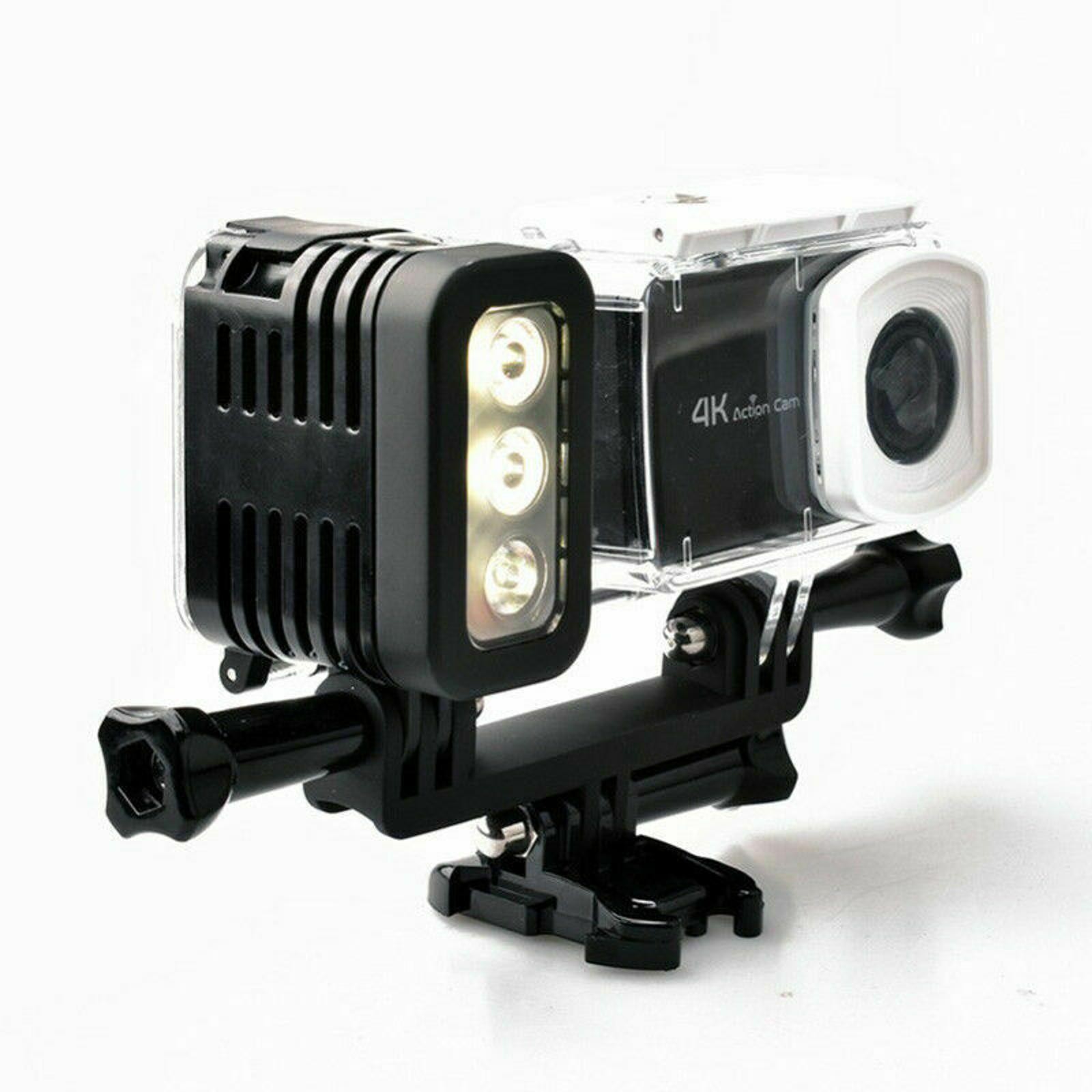 30M Waterproof Diving LED Surfing Light Lamp For GoPro Hero 10/8/9/7/6/5 Camera