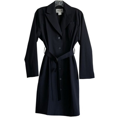 VTG Flight Attendant Uniform Dress Crew Black Wool Blend Costume event airlines