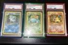 Base Set Unlimited Venusaur Blastoise Charizard Holo Sequential Psa 7, 7, 8🔥