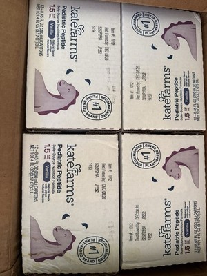 Kate Farms Pediatric Peptide 1.5 Vanilla 4 Case 12 × 8.45oz   Exp 12/26   Sealed