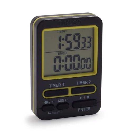 Taylor 5880 Dual Event Digital Timer w/Clock Black - Picture 2 of 6
