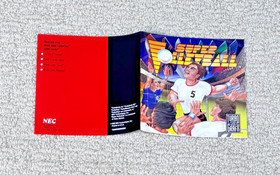 Super Volleyball (NEC Turbografx 16) Complete Game - Manual & Sleeve - HuCard