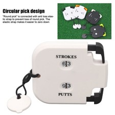 (White Body Black Press) Score Counter Plastic 2 Digits Stroke Putts