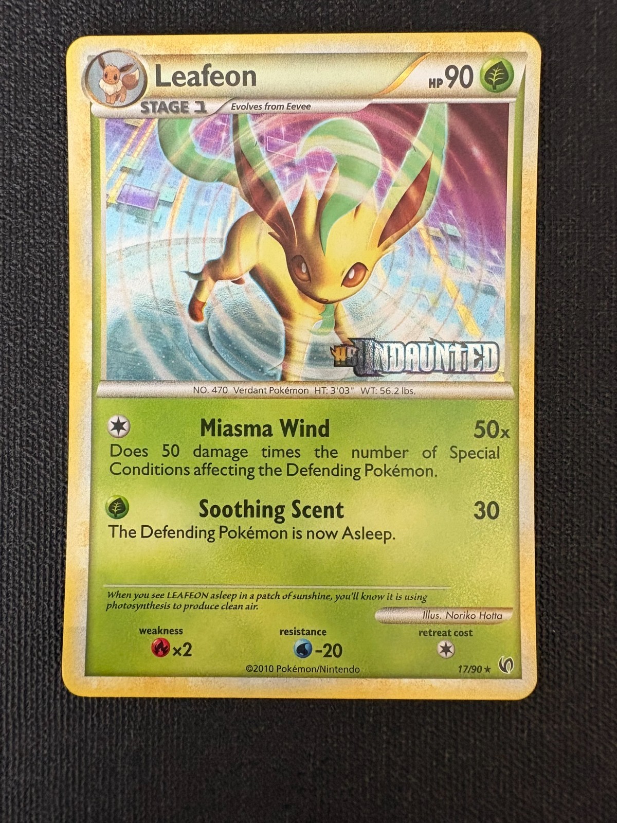 Pokemon TCG - Leafeon - (Prerelease) 17/90 HGSS Holo - NM