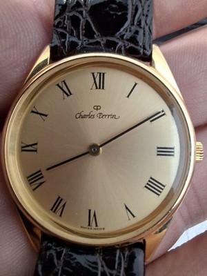 Charles Perrin Swiss Made Vintage Quartz Uhr Harley Ronda S.A 3772