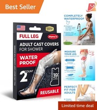 Waterproof Cast Covers for Shower Leg Reusable Full Leg Protectors Adult