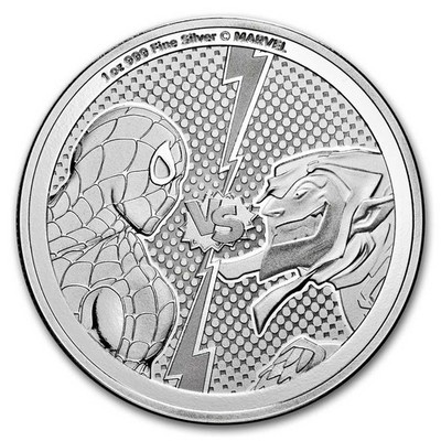 2024 Niue 1 oz Silver $2 Marvel Spider-Man vs Green Goblin | eBay