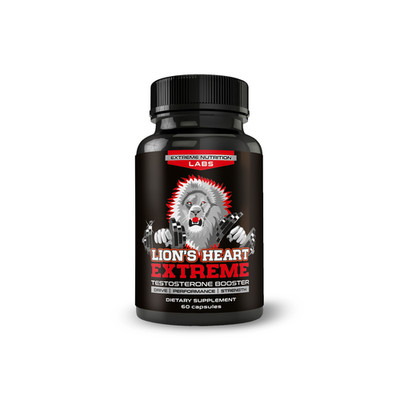 Lion's Heart Extreme - #1 Testosterone Booster - Add HUGE Size, Libido, Drive