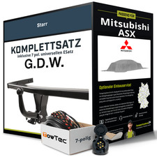 Für MITSUBISHI ASX Typ VSX, VSE Anhängerkupplung starr +eSatz 7pol uni. 23- NEU
