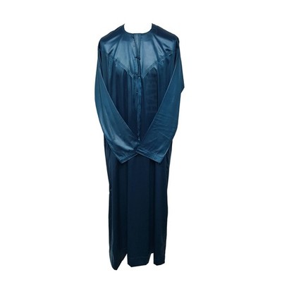 Special Tailor Made Emirat Herren türkis Langarm Thobe Jubba Dishdasha